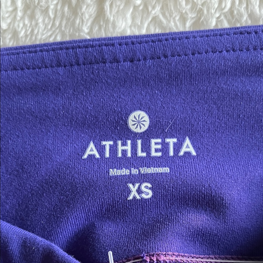 Athleta Purple Patterned Capris - Picture 2 of 6